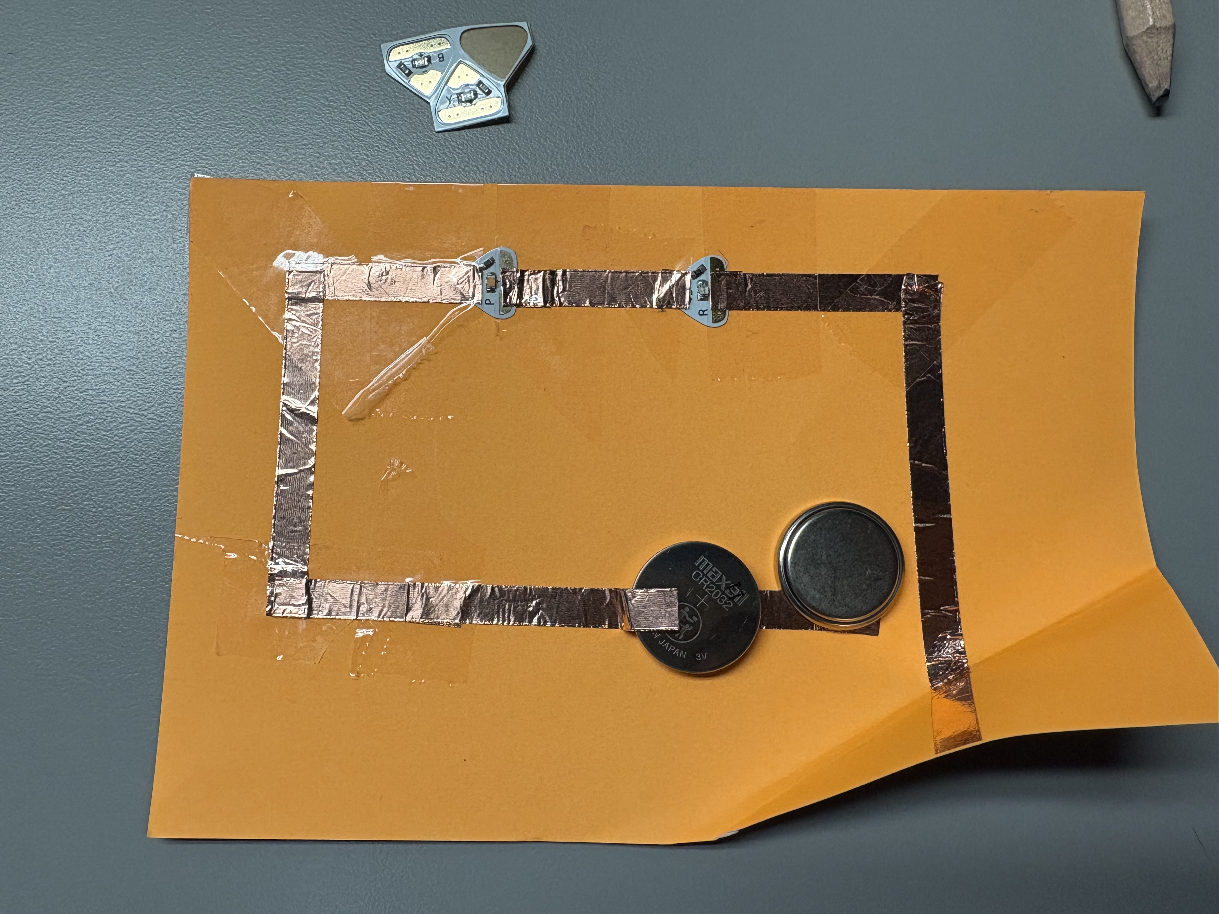 This is a series circuit made in class and it did not work.