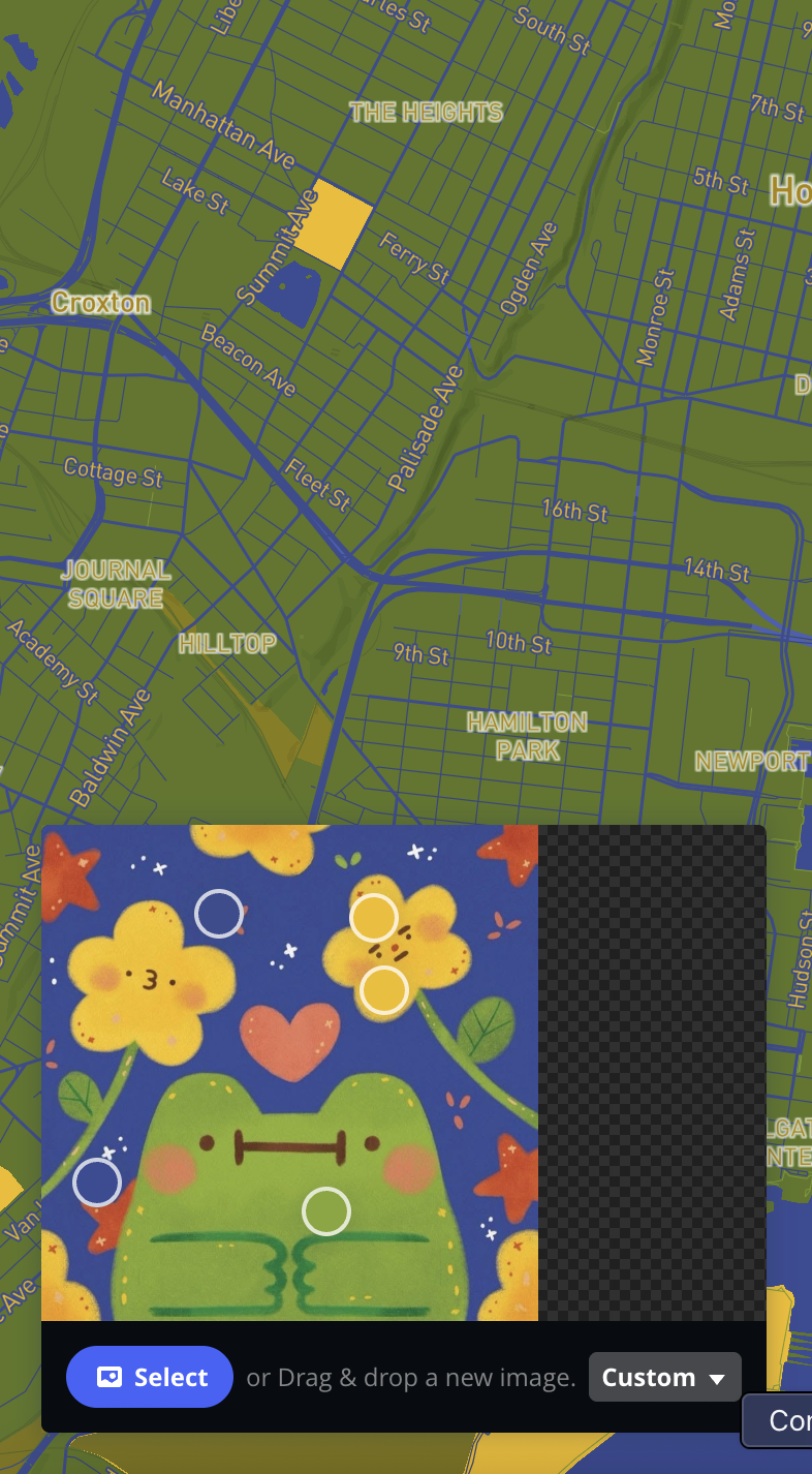 Final colour change for the MapBox experimentation.
